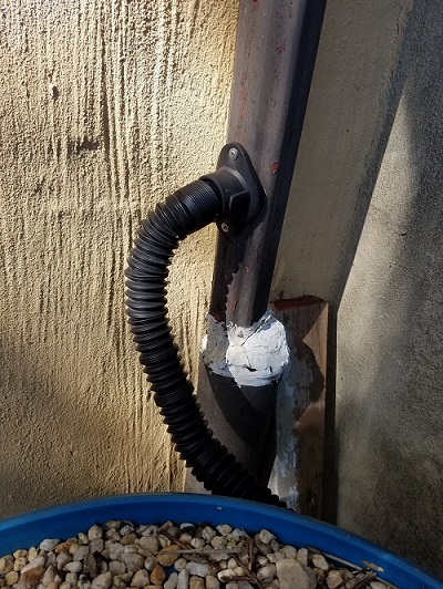 rain barrel connection