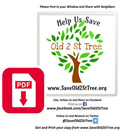 Print Your Own SaveOld2StTree.org Window Poster
