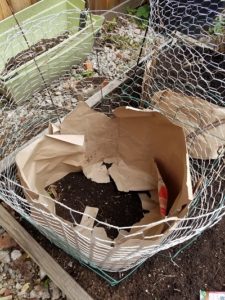 Potato tower paper bag liner